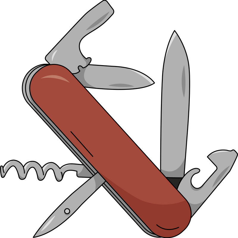 Swiss Army Knife Illustration